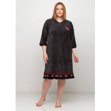 Халат Wild love 2XL,3XL,4XL,5XL велюр 20731